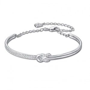 Swarovski knot bangle